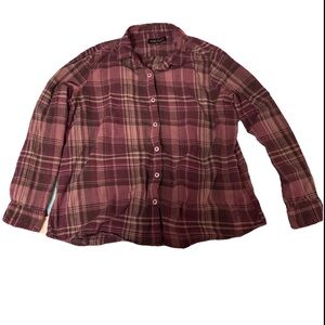 North River Outfitters Plaid Button Up Shirt Purple Women’s XL